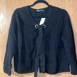 Brand new (UNWORN) NY & Company black cardigan with tie